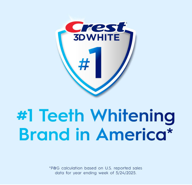 Crest 3D White Advanced, Teeth Whitening Toothpaste for Adults, 3.7 oz, 4 Pack,