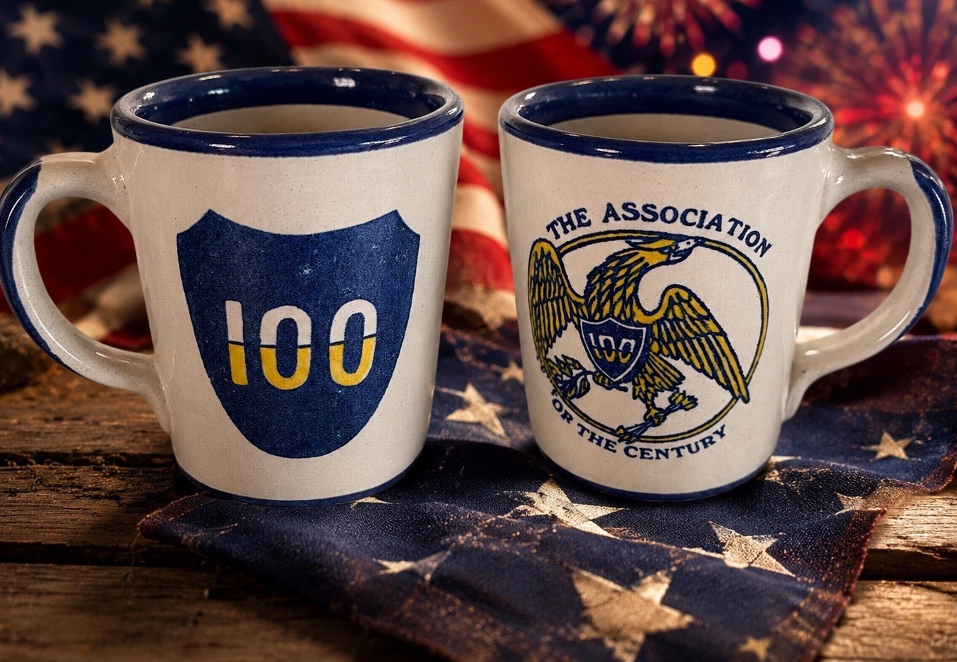 Louisville Stoneware Mug 100th Infantry Division Century Division US Army RARE