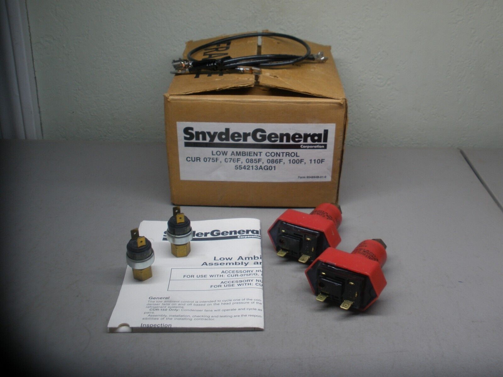 Snyder General 554213AG01 Low Ambient Controls Robertshaw MG27-1507