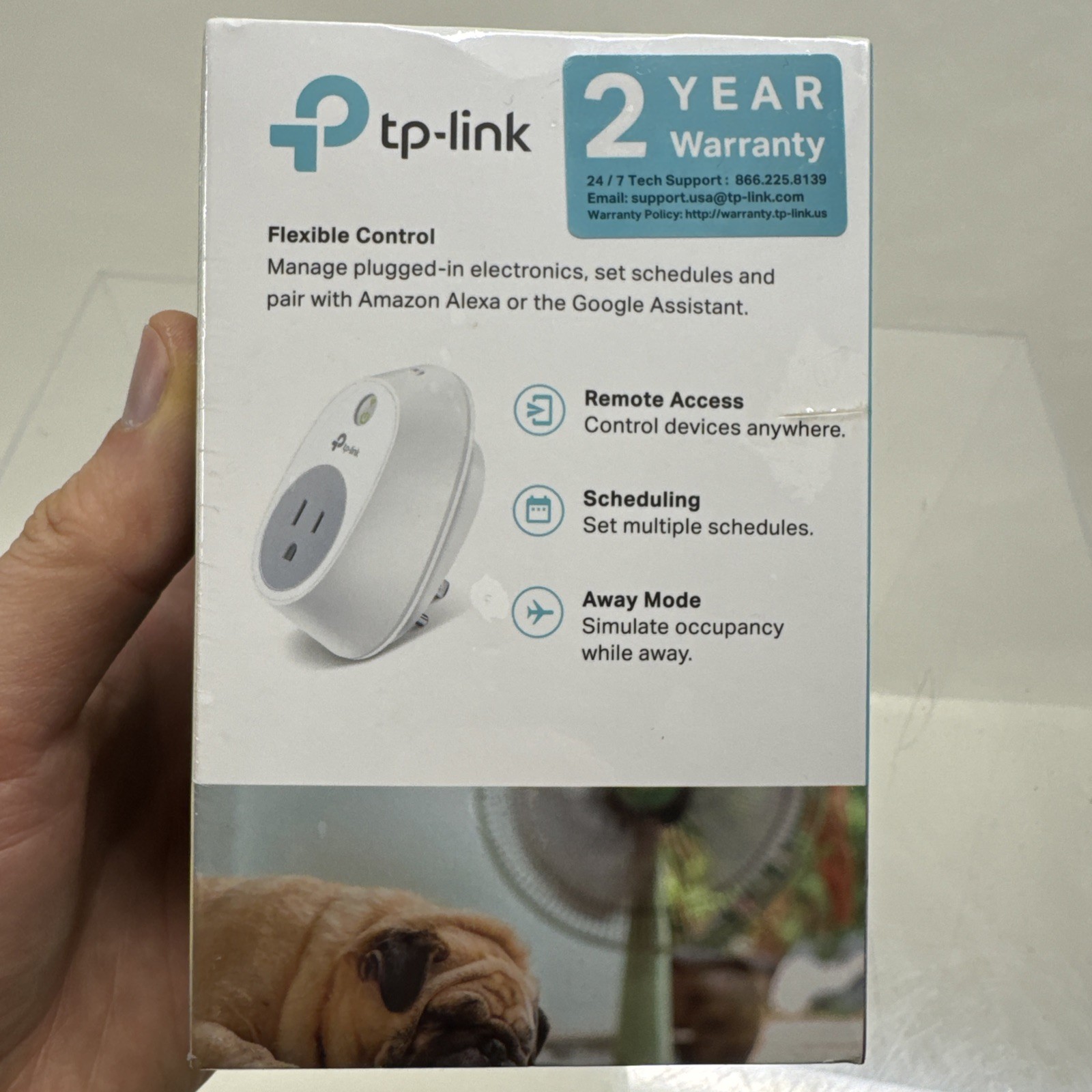 TP-Link - HS100 - Smart WiFi Plug - w/Google Assistant & Amazon Alexa NEW Sealed