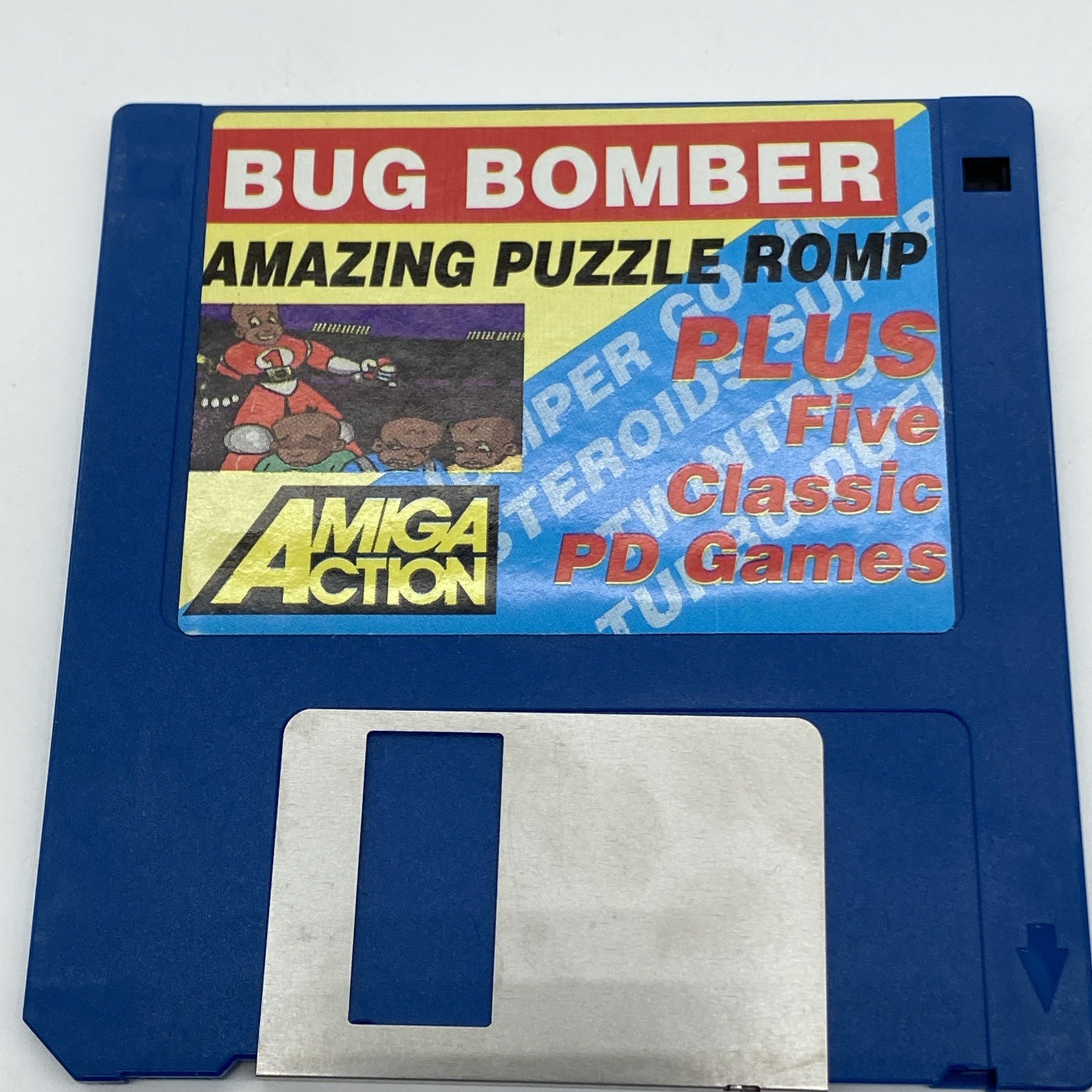 90s Bug Bomber Amiga Floppy Disk VTG PC games untested