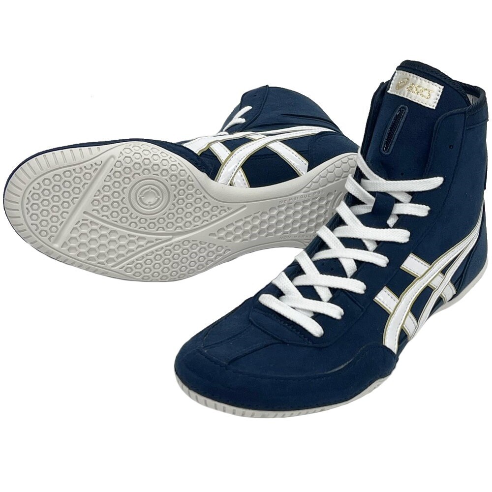 ASICS Wrestling Boxing Shoes EX-EO (Successor to TWR900) Navy x White x Gold