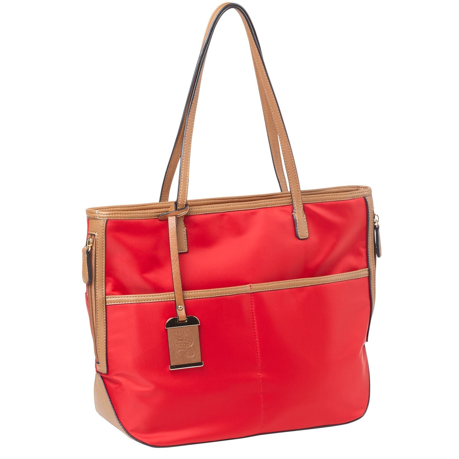 Bulldog Conceal Carry Tote Style Purse for Larger Pistols, Nylon, Red #BDP-056