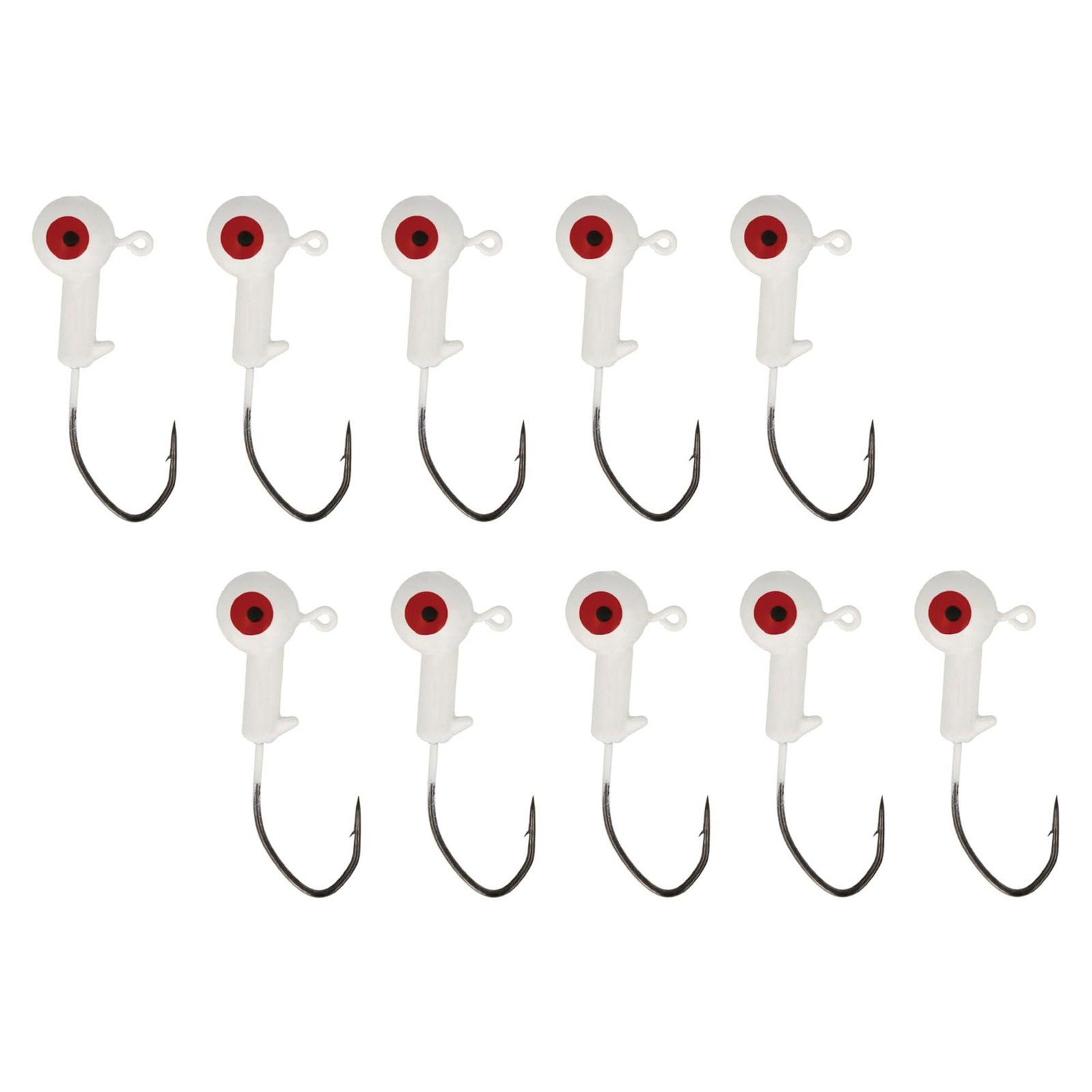 Eagle Claw Ls Pro-V Ball Head Jig 1/8 Oz White, One Size Size, Multi