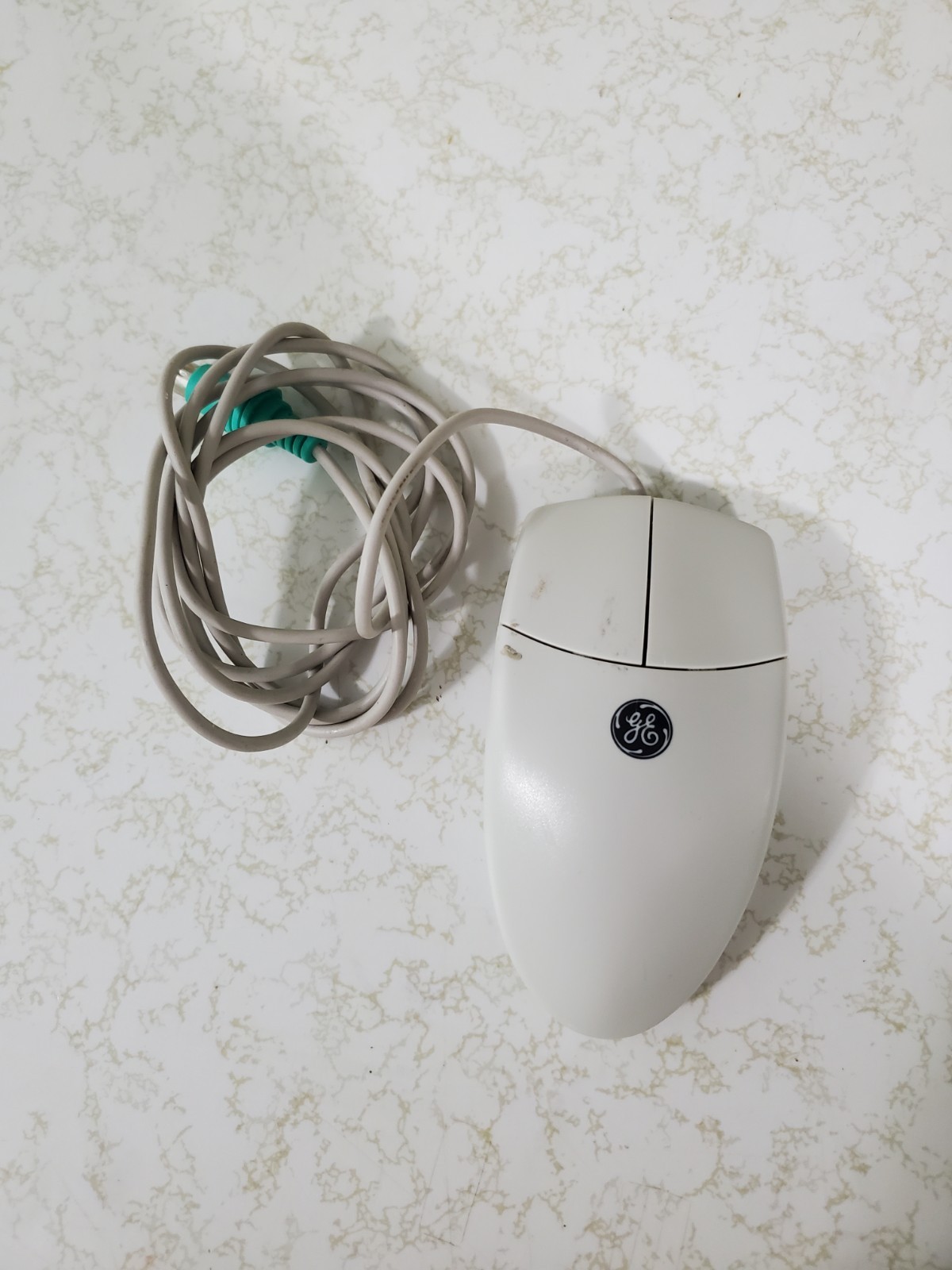 GE Basic Mouse PS/2 Model 97924 Mechanical Ball IBM Compatible