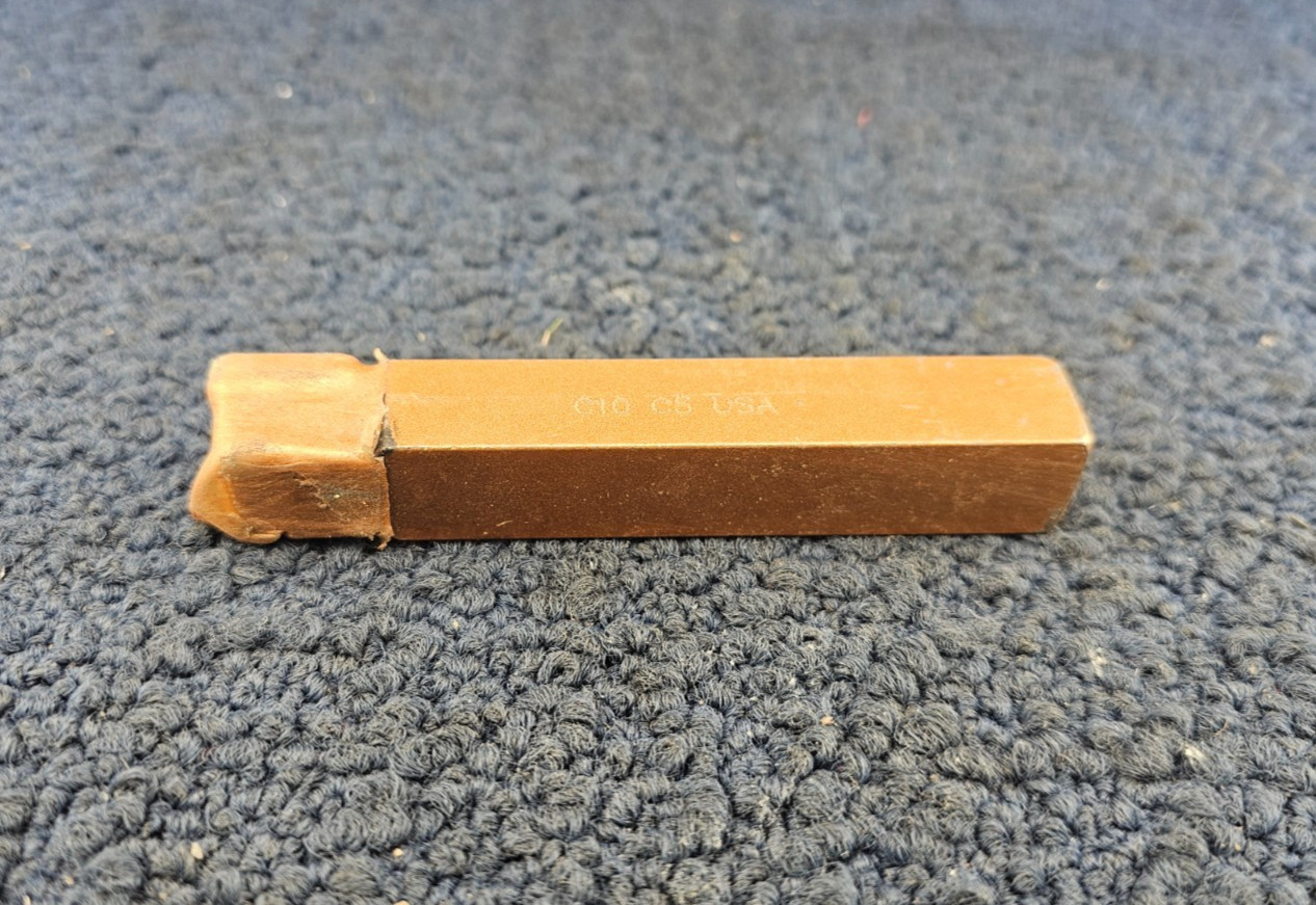 (QTY 2) Carbide Tool C-10 / C10 Grade C5 Brazed Lathe Bit USA