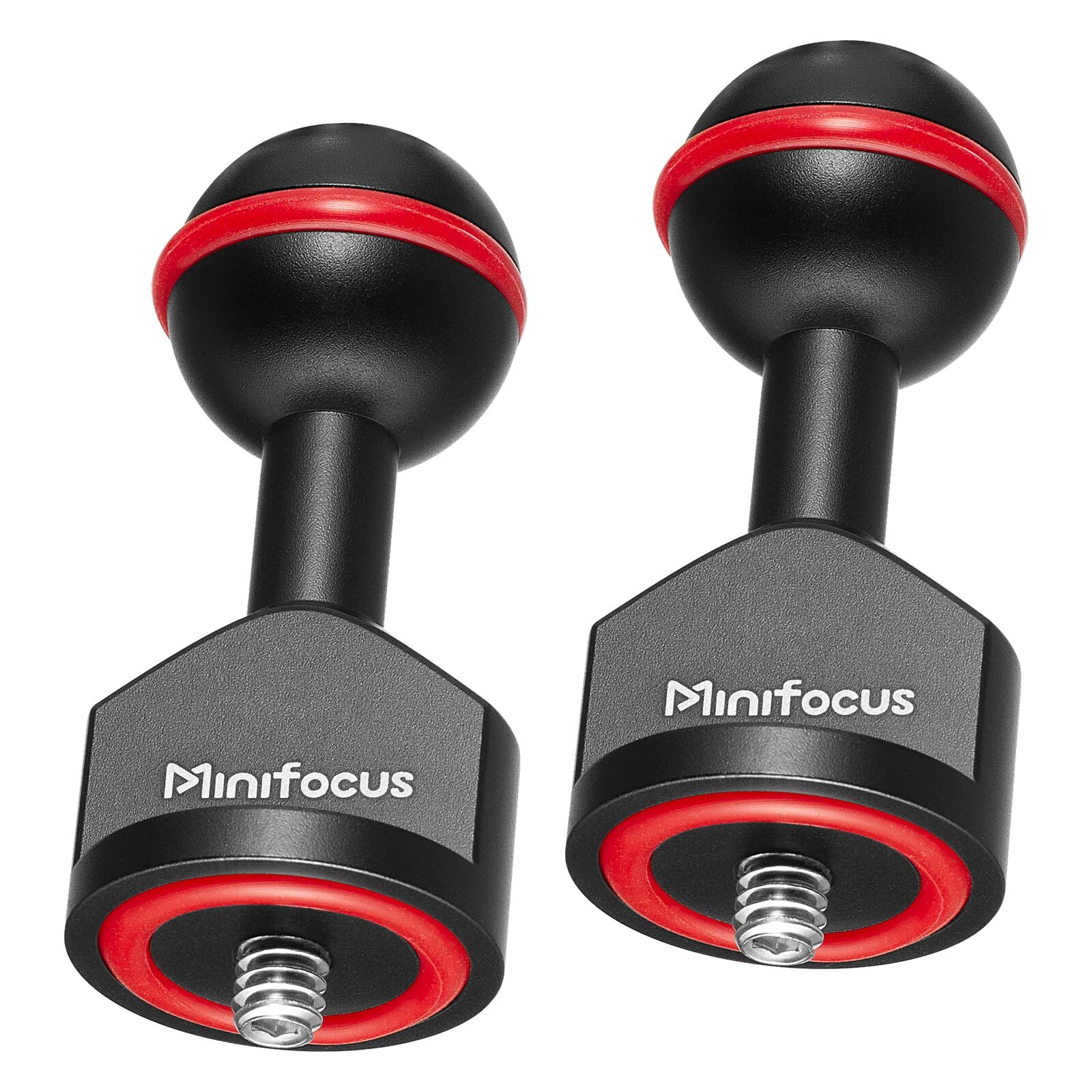 MINIFOCUS 2Pcs 1'' Ball Adapter to 1/4"-20 Screw Universal Ball Joint Bracket...