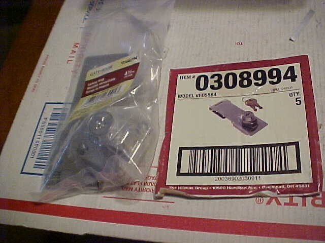 Chrome Steel Keyed Alike Hasps Lock 4-1/2 in. Gatehouse With free shipping