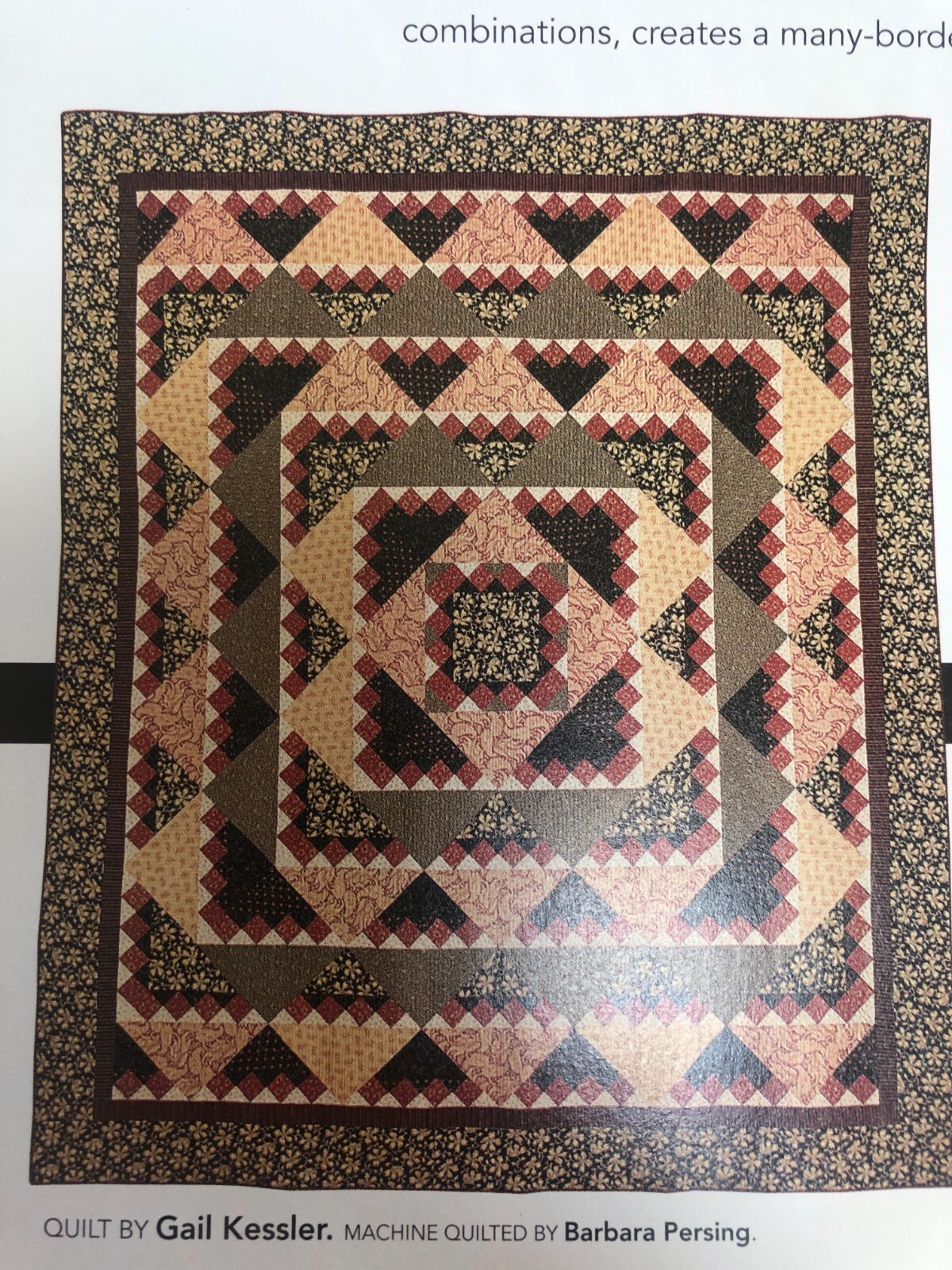 CAROLINA quilt  pattern from a magazine, piecing, 92x106"