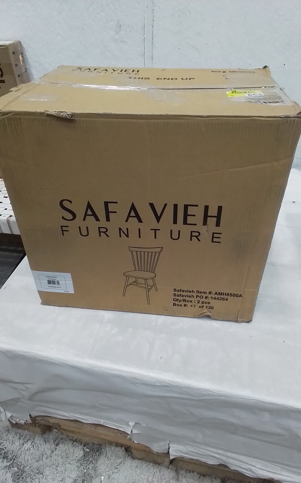 Safavieh PARKER SPINDEL SIDE CHAIR, Reduced Price 2172764448 AMH8500A