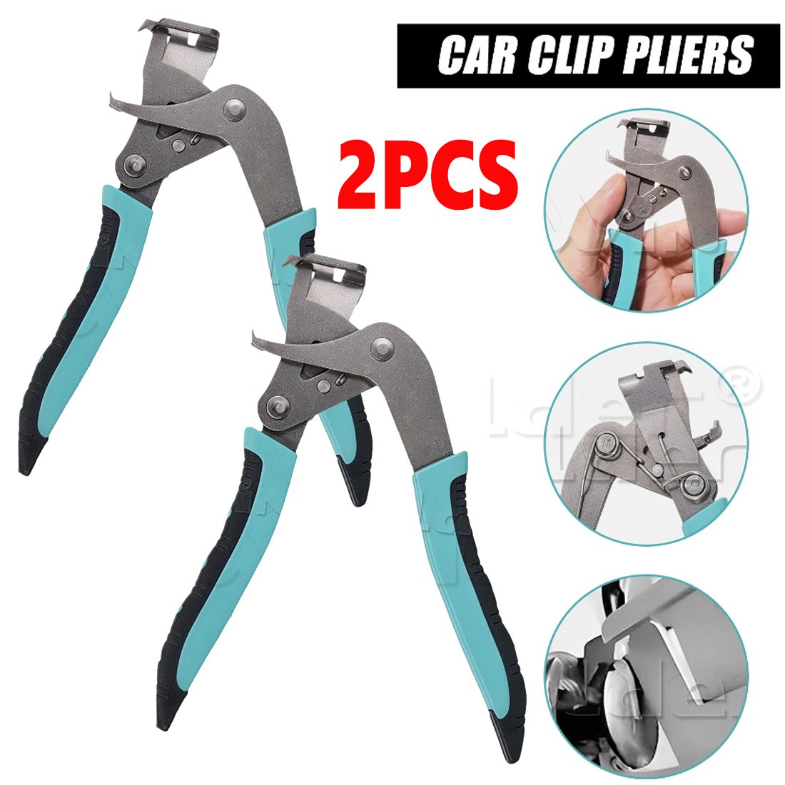 2 Pack Car Clip Removal Pliers Auto Trim Door Panel Fastener Remover Lever Tool