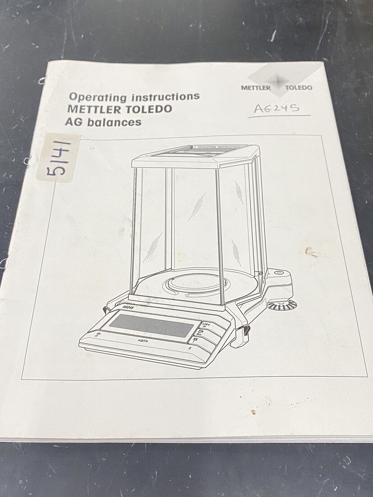 Mettler Toledo AG Balance - User Guide / Manual / Instructions Book
