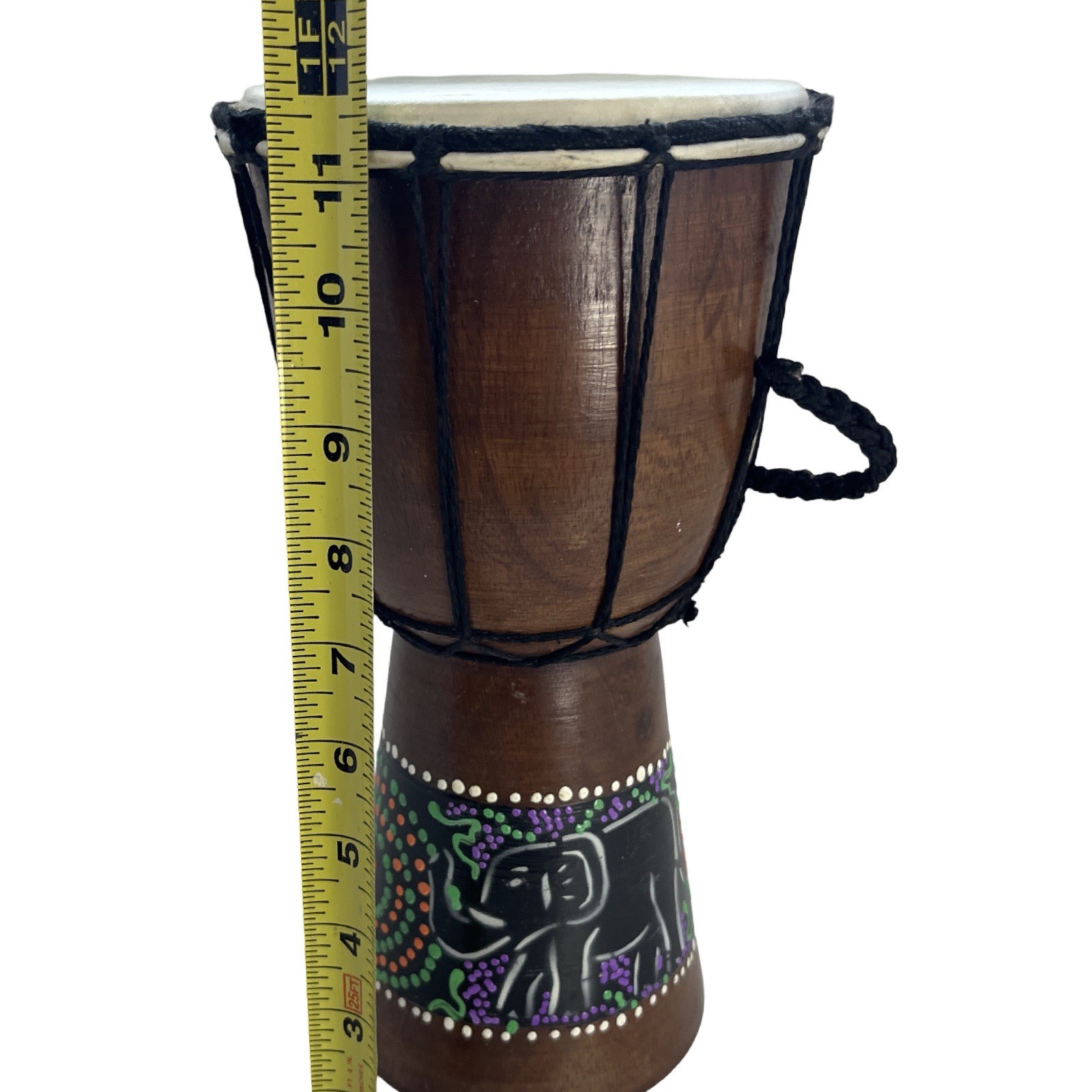 Decorative Bongo Drum 11.5in Tall
