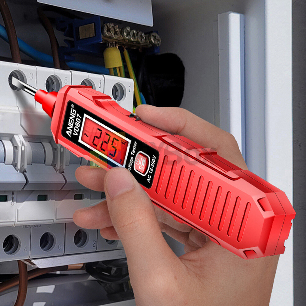 12-300V Intelligent Induction Digital Electrician Test Pen Induction Voltage LED