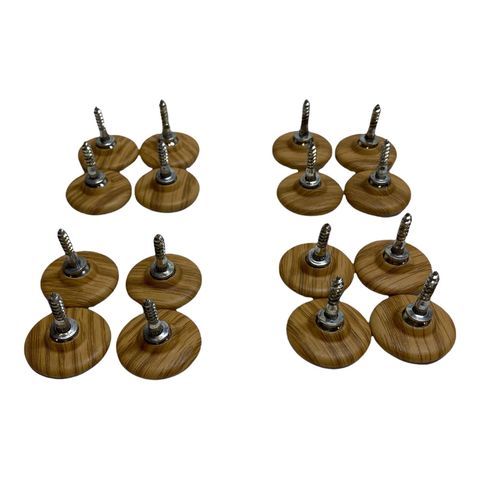 High Quality Chair Glides Floor Protectors Light Oak Color Set Of 16 - 4 Chairs