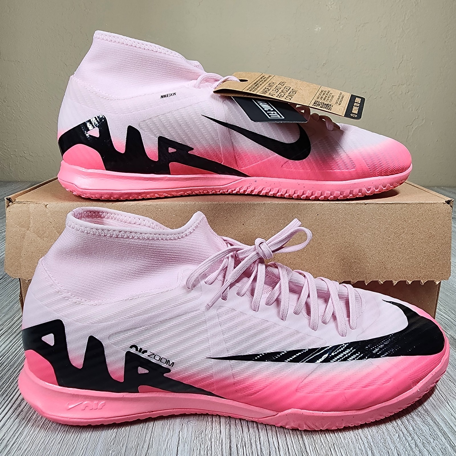Nike Mercurial Superfly 9 Academy IC Pink Foam Mens Sizes 8-11 New DJ5627-601