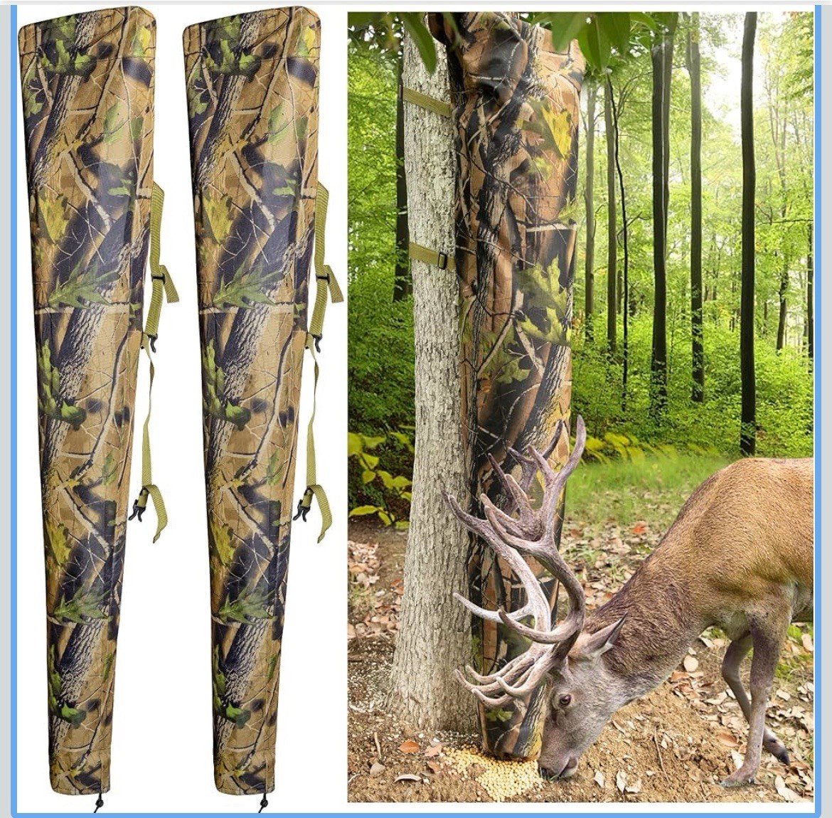 Adnee 1 Pc/2 Pcs Adjustable Camo Feeders-100 lb Tree Hugger Gravity 2 PCS