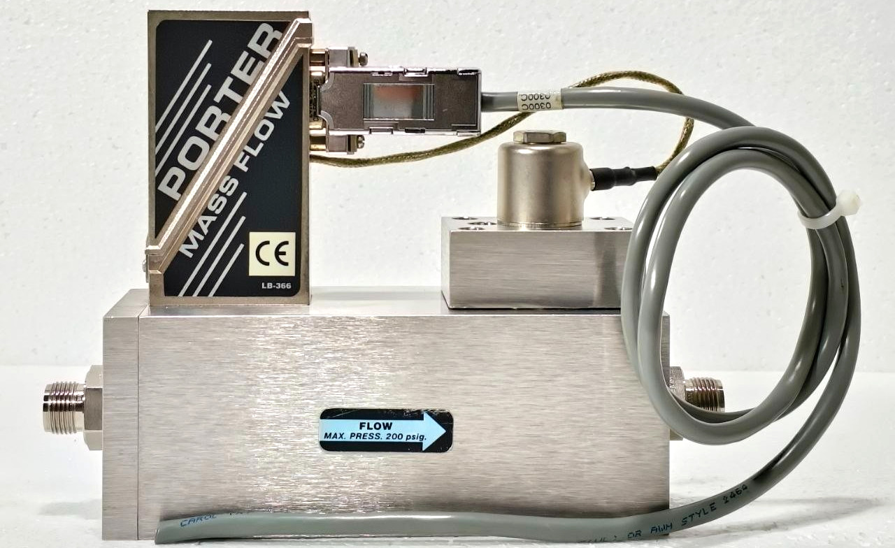 PORTER INSTRUMENT 203ADWESVXMG MASS FLOW CONTROLLER AIR 3 GRAMS/SEC 200 PSIG