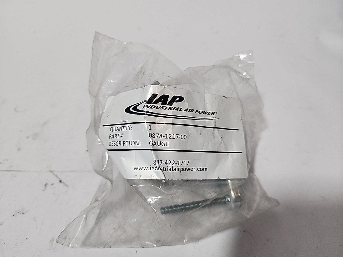 IAP Industrial Air Power 0878-1217-00 Gauge