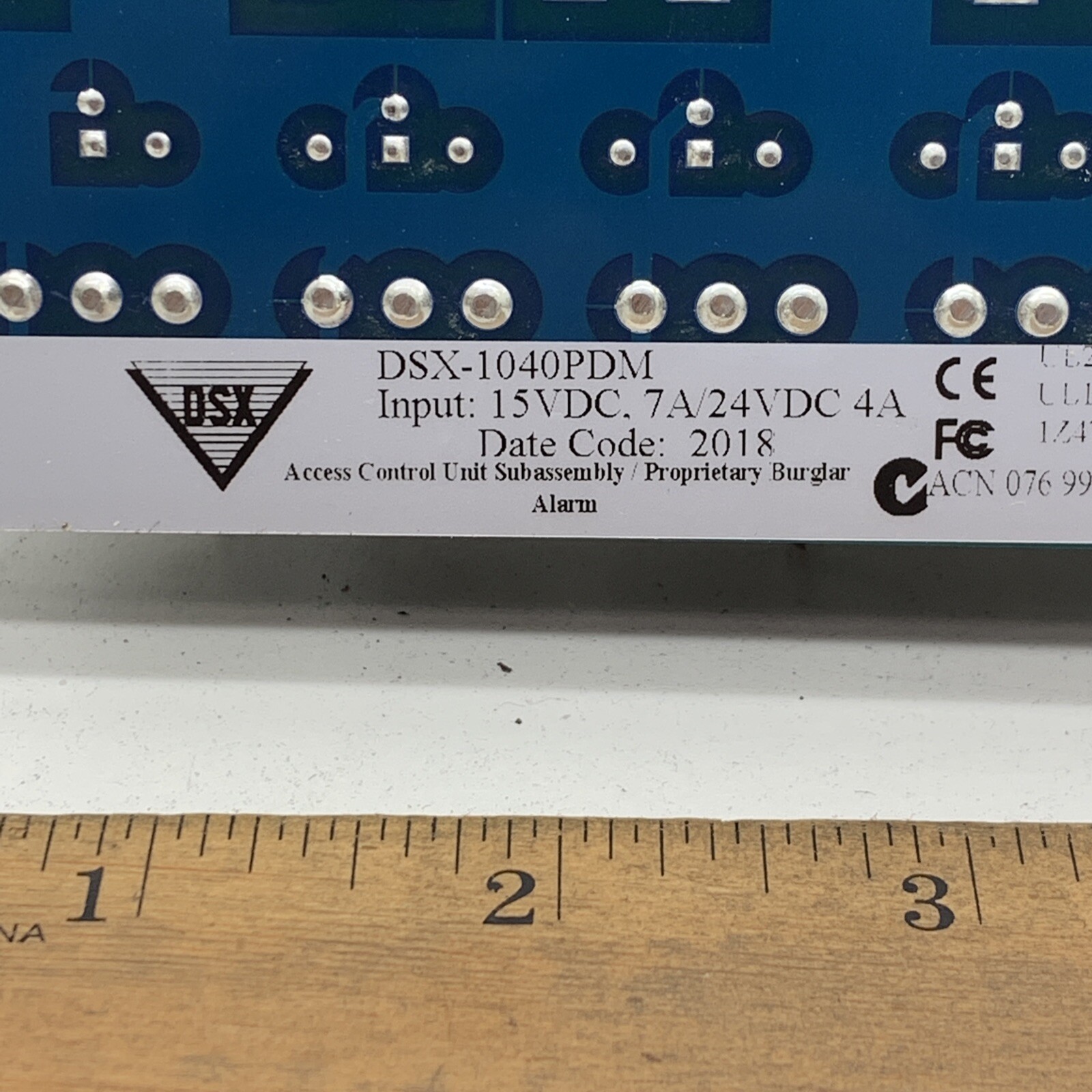 DSX Access Systems DSX-1040PDM Access Control Unit Subassembly 4A 15VDC