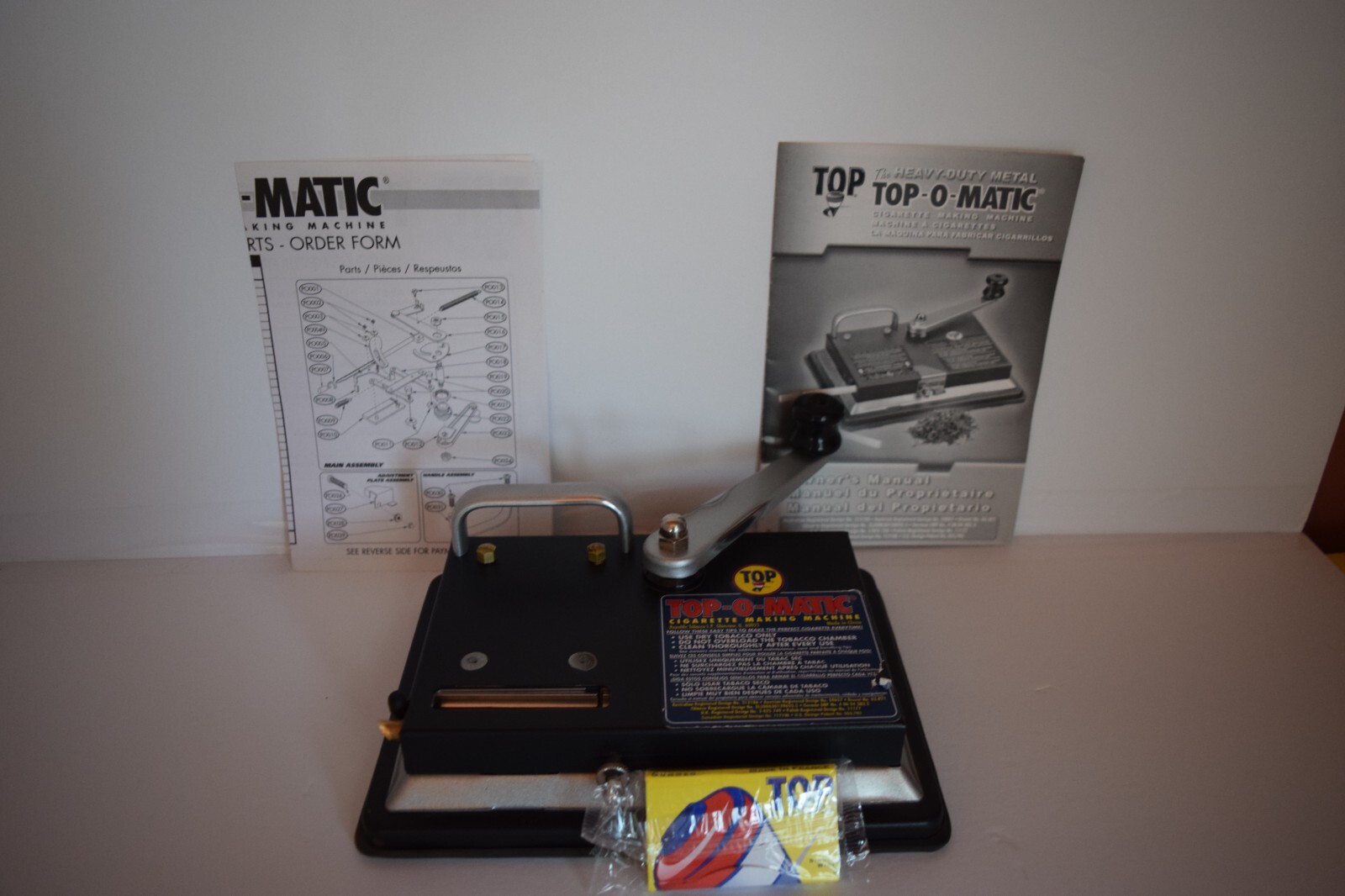 TOP~TOP-O-MATIC CIGARETTE ROLLING MACHINE