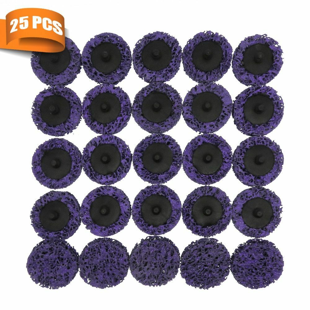 Quick Change Roloc Easy Strip & Clean Discs Purple for Paint Rust 25PCS 2" 50mm