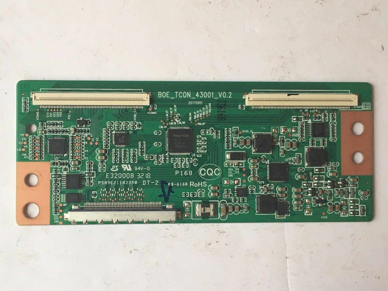 VIZIO D43FX-F4 T-Con Board BOE_TCON_43001_V0.2