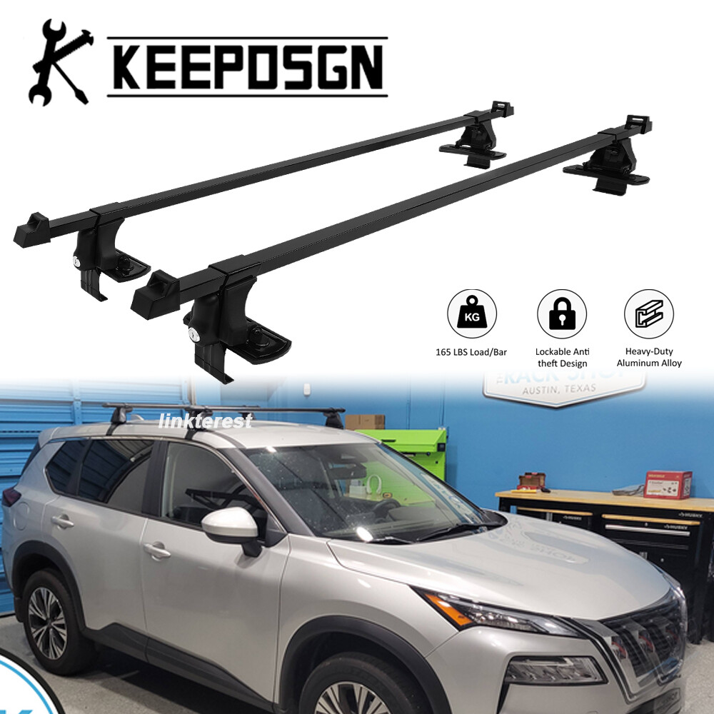 for Nissan Rogue Car Top Roof Rack Cross Bars Cargo Carriers Luggage w/ Lock