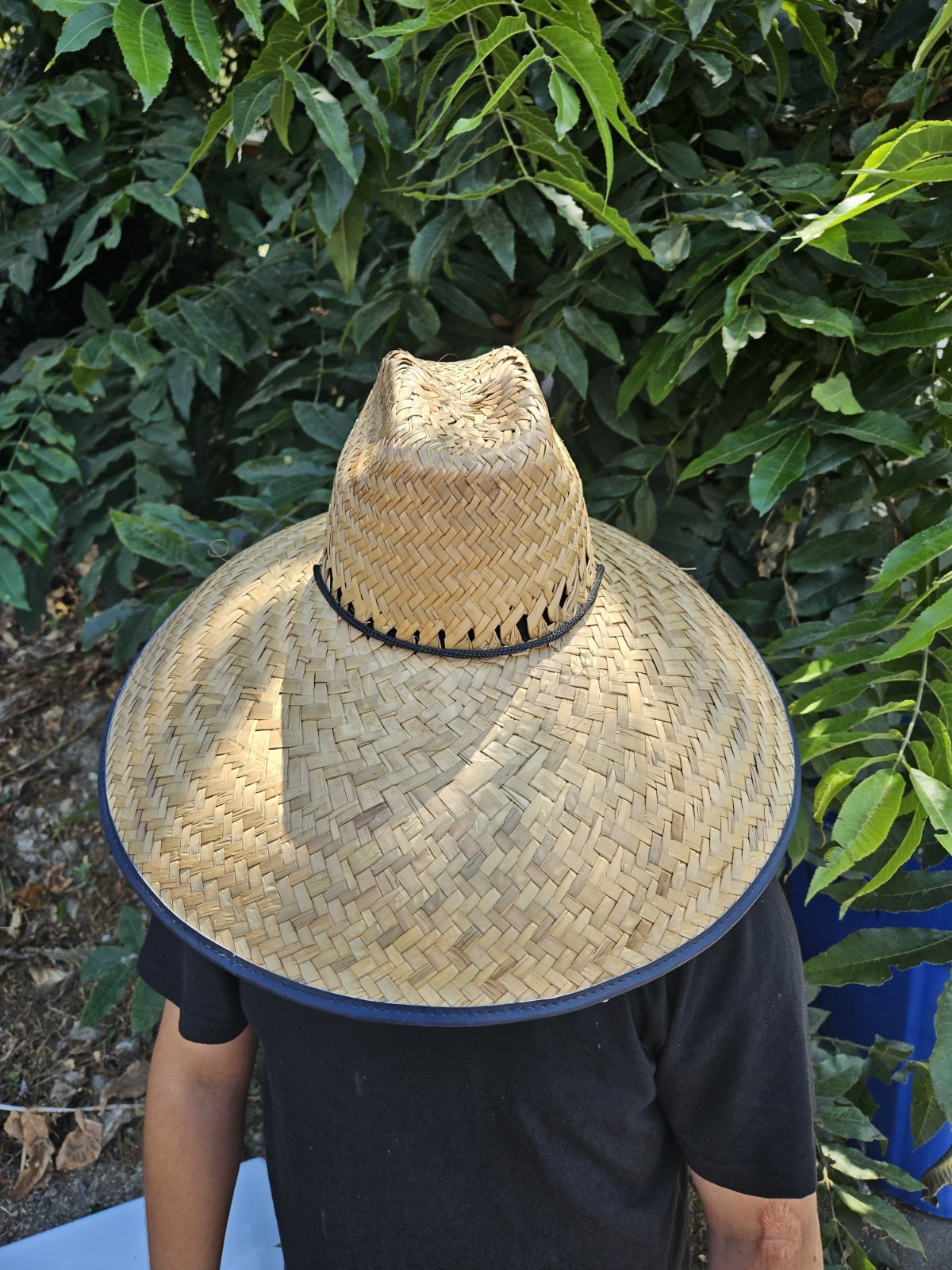 XL Brim NATURAL Bamboo Straw Summer HAT Sombrero LIFEGUARD