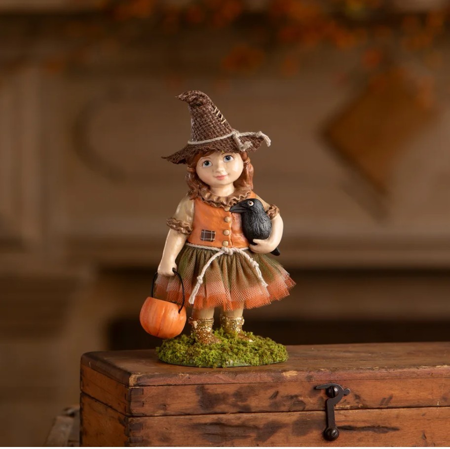 Bethany Lowe Scarecrow Autumn Fall Thanksgiving Girl Figure TD5157