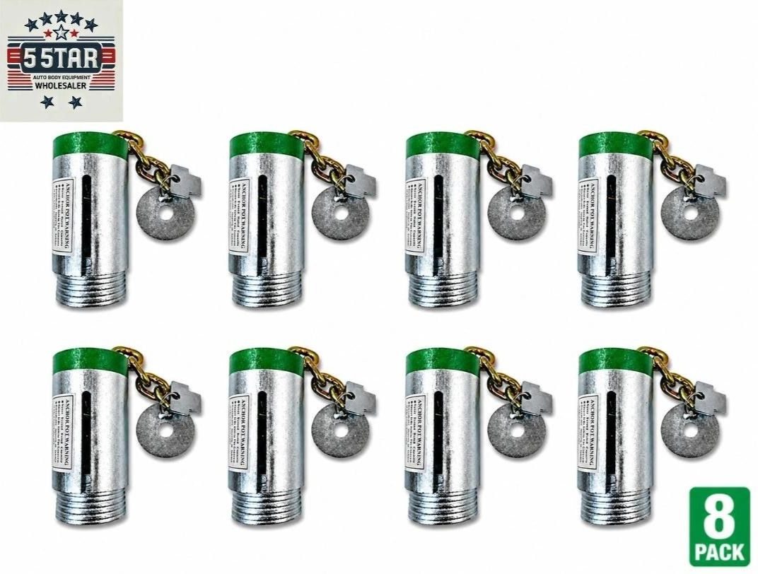 8 pcs Floor Anchor Pots Auto Frame Machines and Pulling Posts Anchoring pots