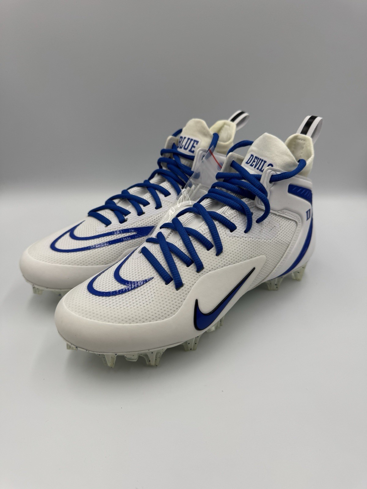 Nike Alpha Huarache 8 Elite Lacrosse Duke Blue Devils CW4830-100 Men's Size 6