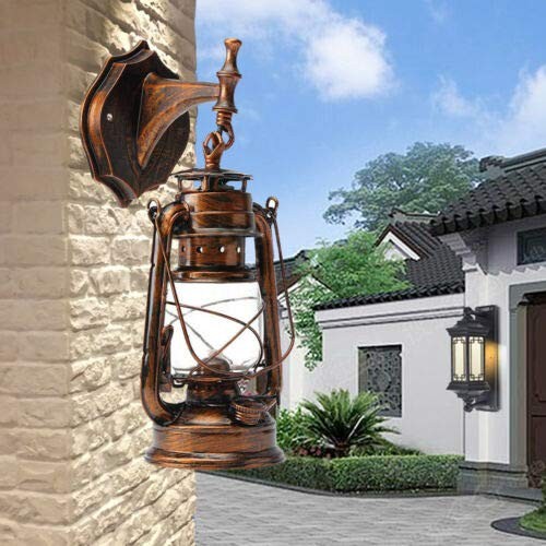 Retro Lantern Wall Light Hallway Stairwell Lighting Wall Sconce Lamp Fixture E27