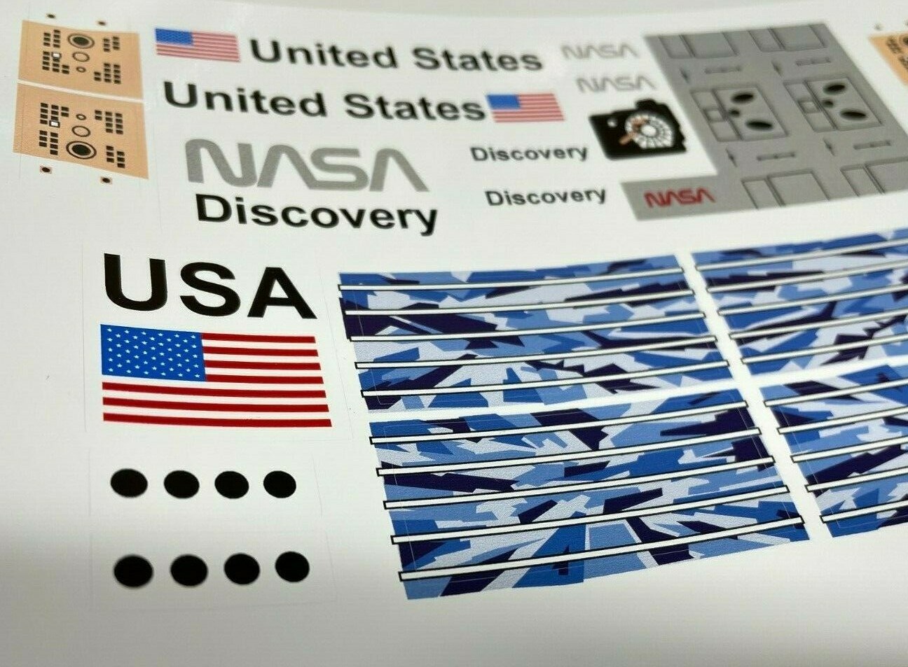 Custom Replacement Stickers for 7470 Space Shuttle Discovery