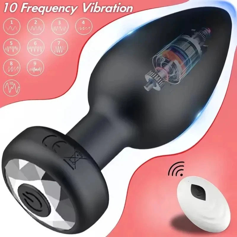 Wireless Silicone Wellness Massager with Remote Control Adjustable Vibration