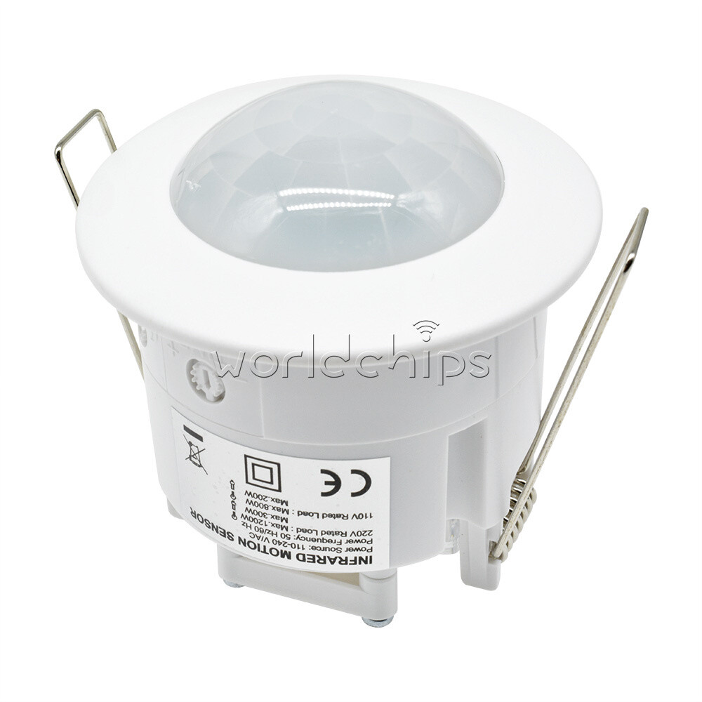 PIR Infrared Body Motion Sensor Detector Lamp Light Switch 110-240V 360° Ceiling