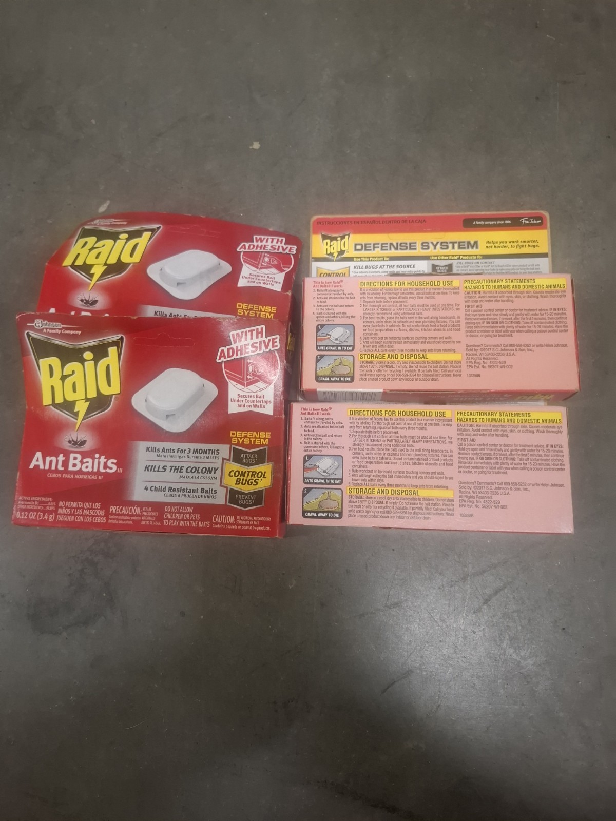 (Pack of 4) Ant Baits Indoor Ant Insect Killer Traps, 0.12 oz, (Total 16Baits)