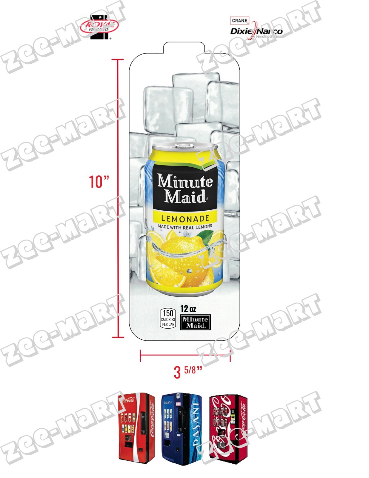 Royal Vendors Chameleon - CUSTOM -  Minute Maid Lemonade - Label