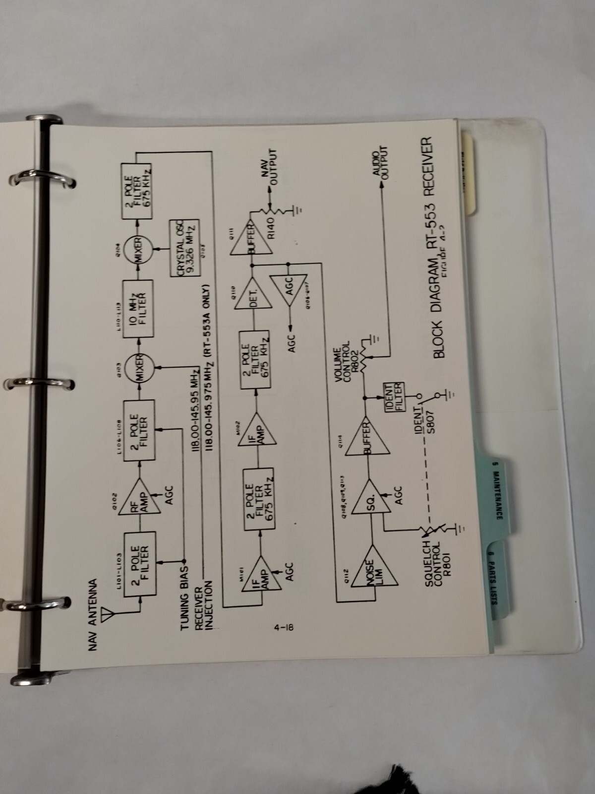 Edo-Aire RT-553, RT-553A NAV/COM System Technical Manual-Original