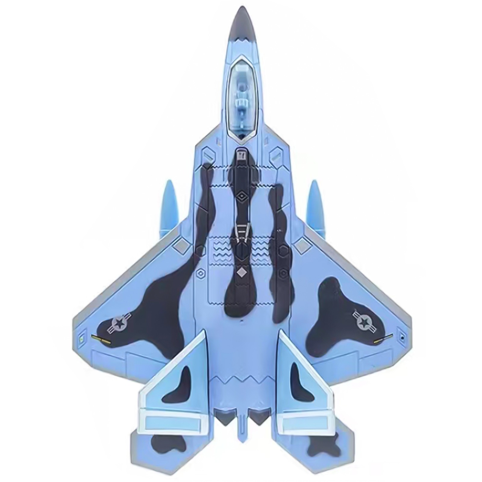 1:100 F-22 Aviation Plane Model Alloy Military Fighter Aircraft with Sound Light