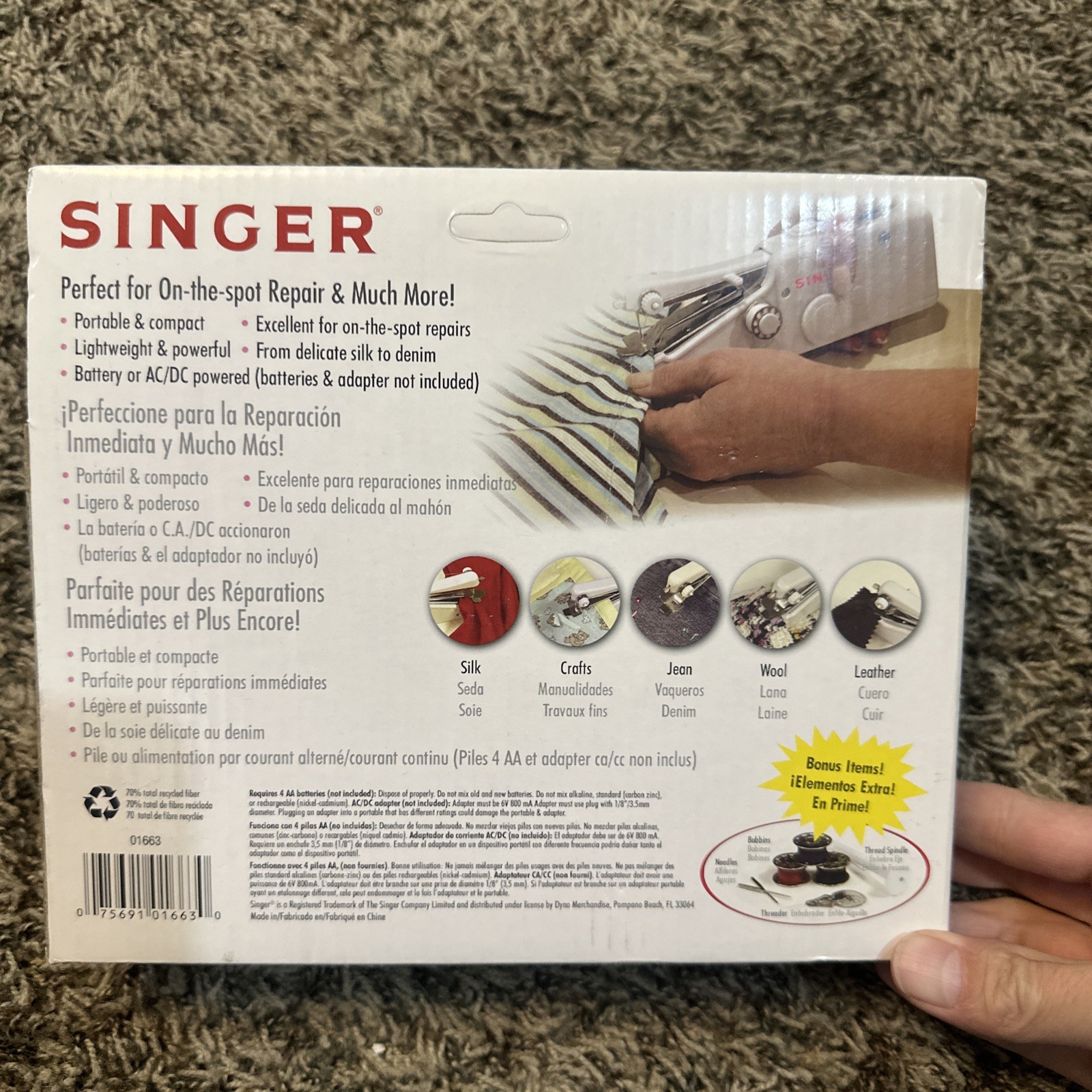 Singer 01663 Stitch Sew Quick Mechanical Sewing Machine