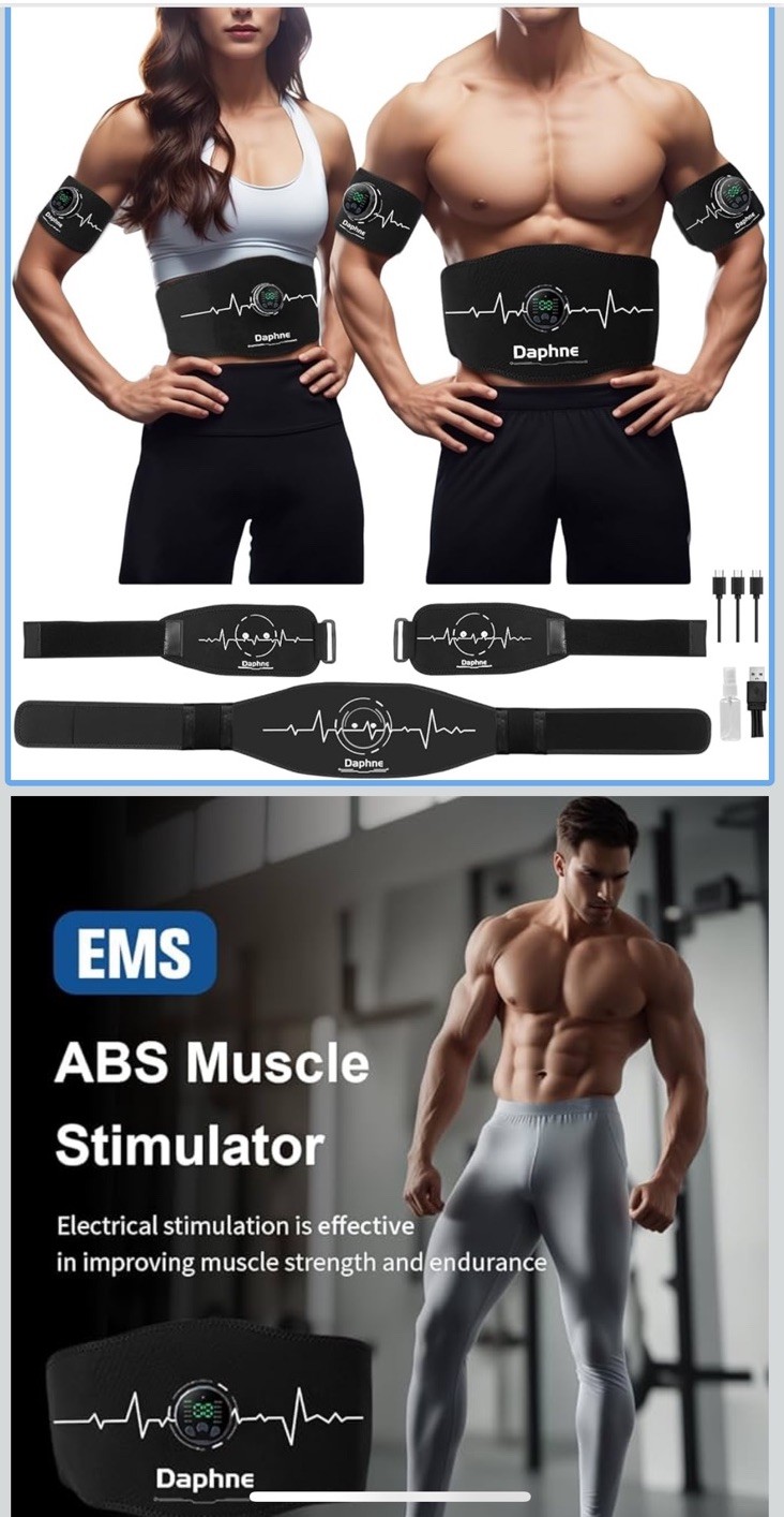Daphne ABS Stimulator, Ab Stimulator Muscle Toner Effective Muscle Stimulator Z1