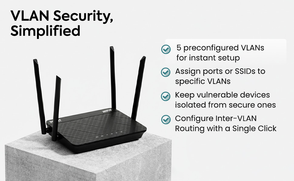 pcWRT Gigabit VPN Mesh Router with multiple SSIDs, ad block, parental controls