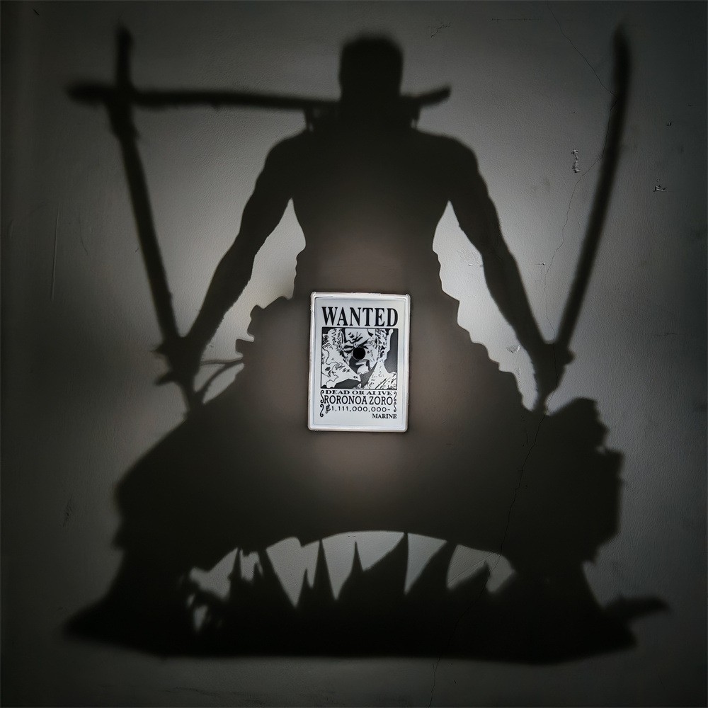 Anime Pirate Shadow Box Lamp 3D Paper Cut LED Night Light Rechargeable Mood