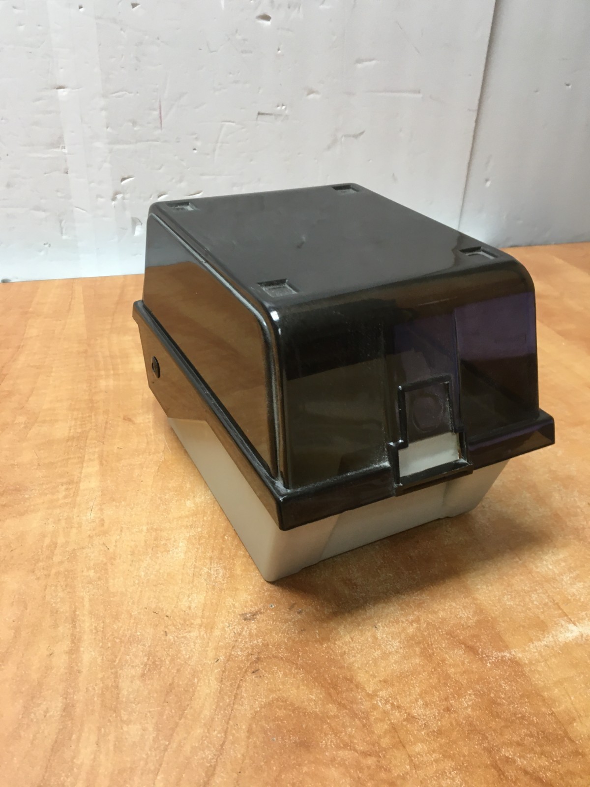 Vintage Unbranded 5.25" Floppy Disk Storage Box w/3 dividers & 8 Unused Disks