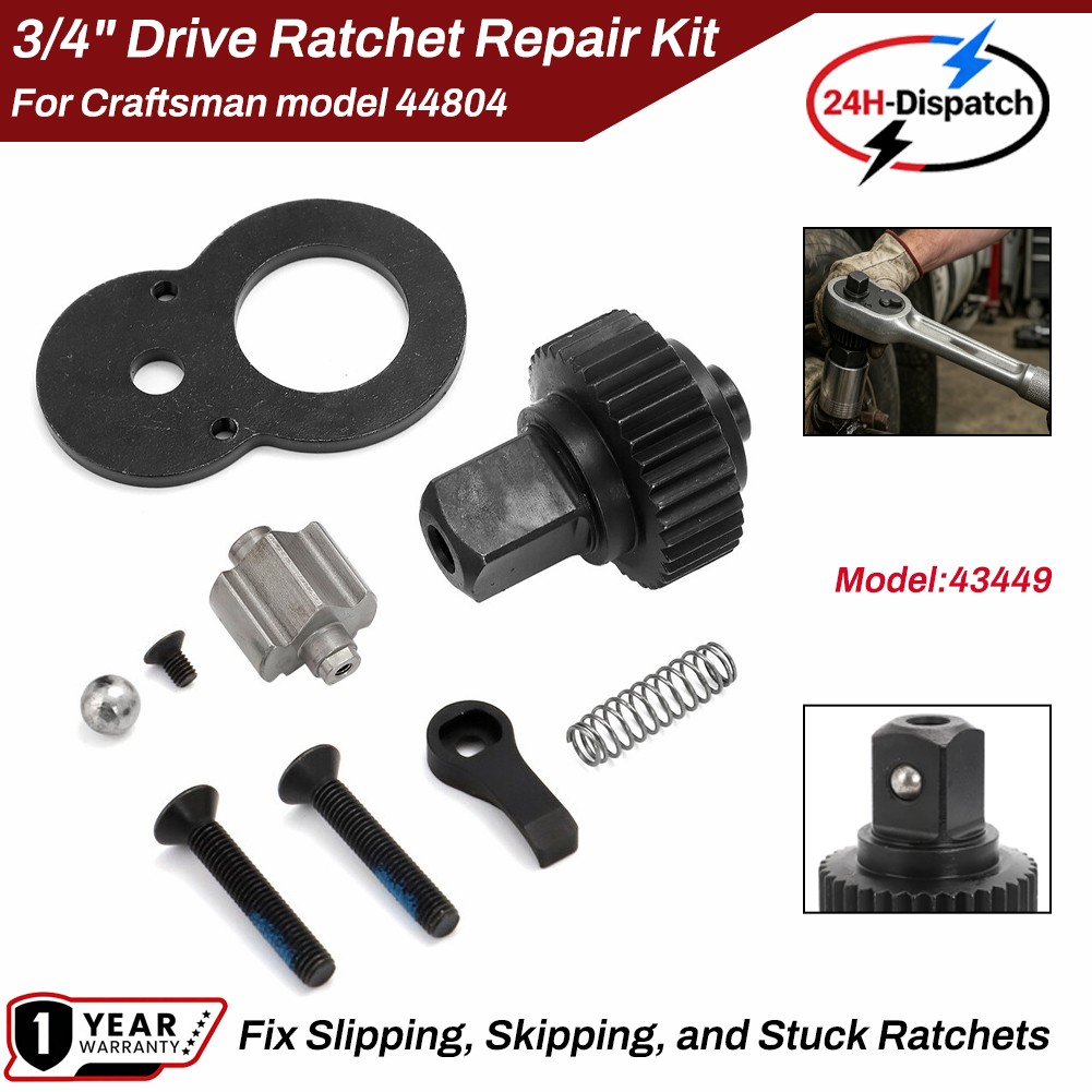 3/4" Drive Socket Wrenches Ratchet Repair Kit 43449 For Craftsman Ratchet 44804