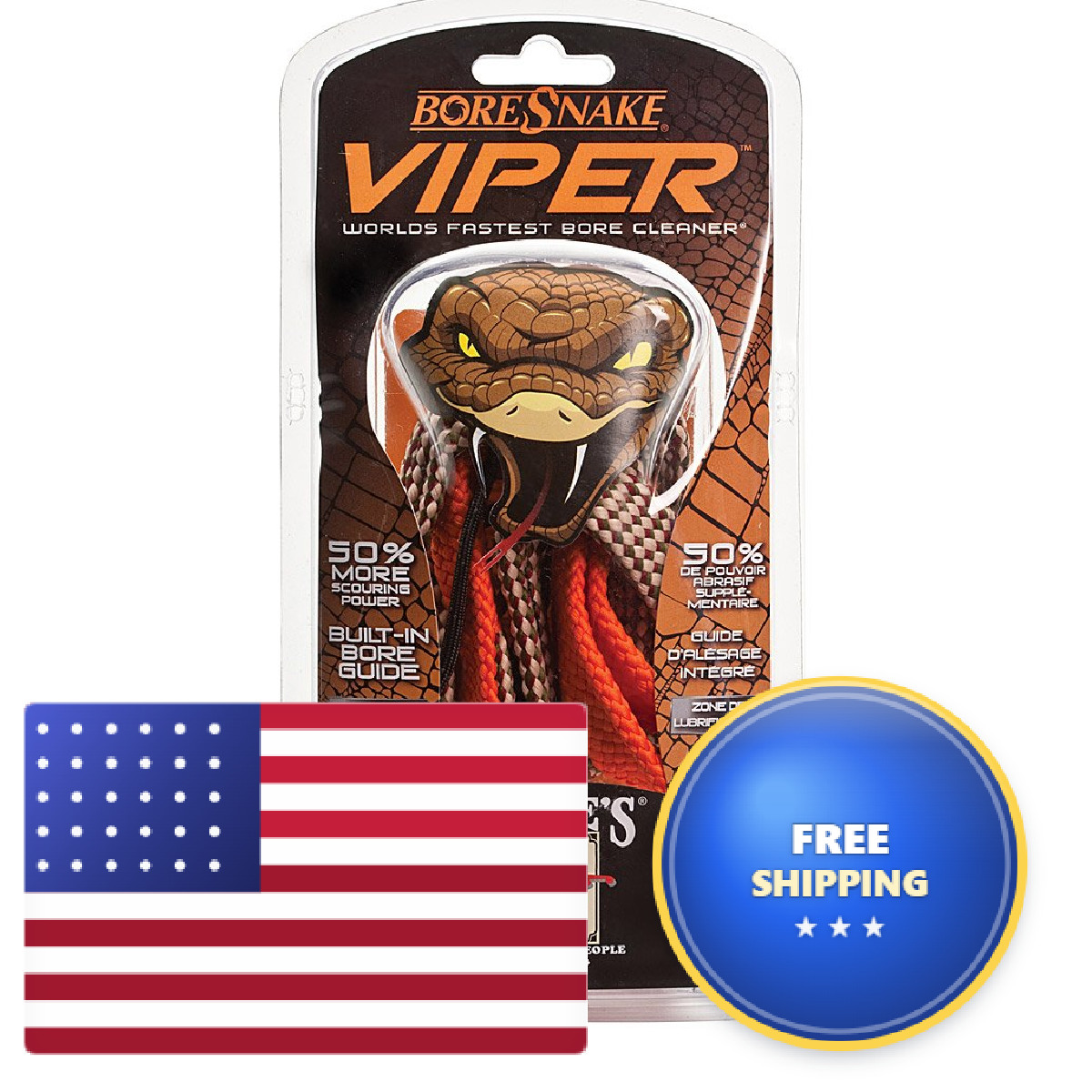 Hoppe'S Hoppes 24035V Boresnake Viper Shotgun Bore Cleaner 12 Gauge