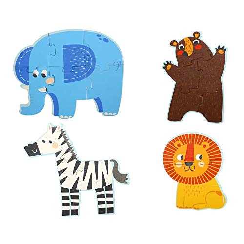 Learning Curve My First Puzzle Four Animal Set for Kids, Multi