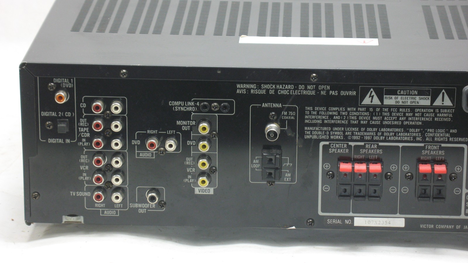 JVC RX-5020VBK Stereo Receiver - Tested