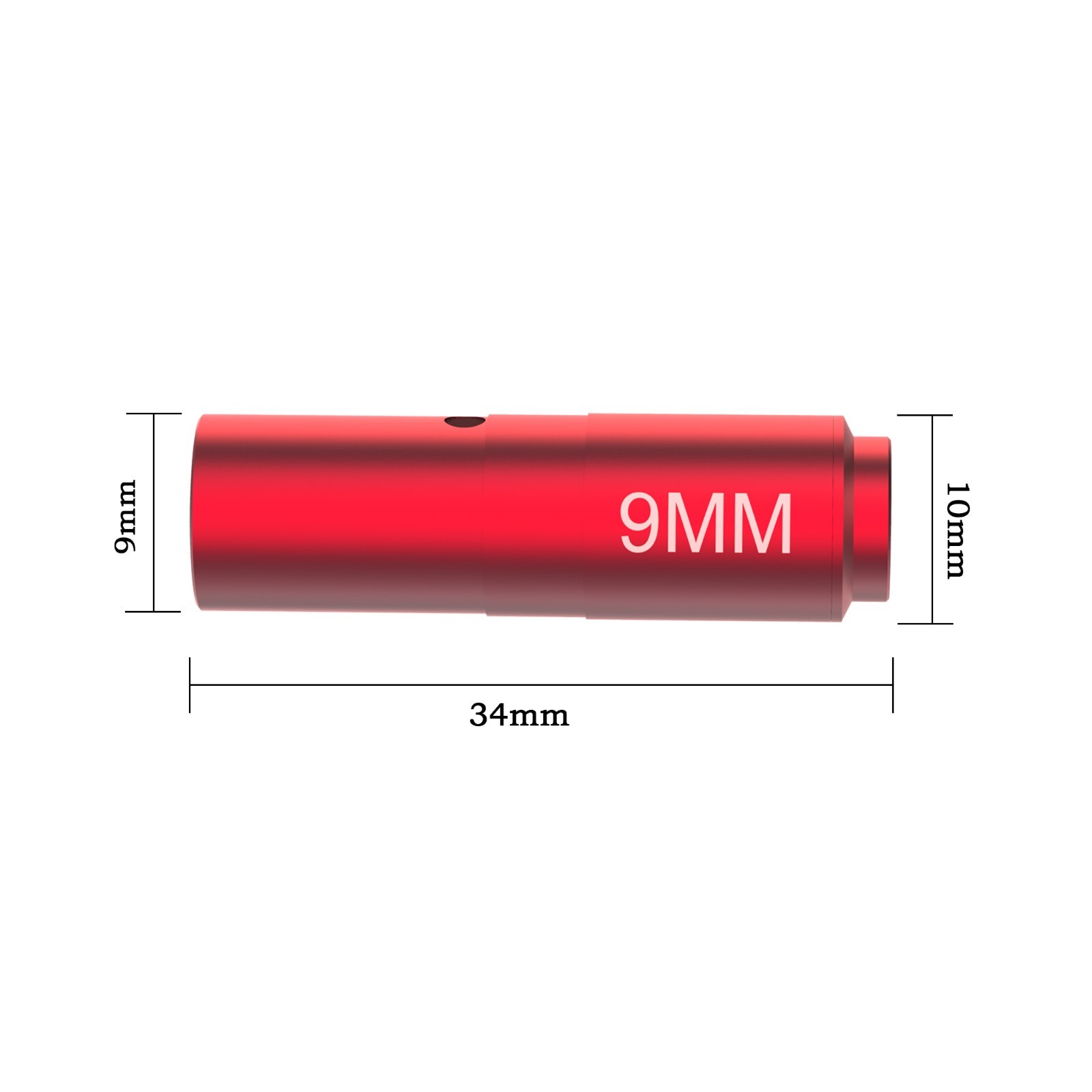 9MM Bore Sight Red Dot Boresighters with Six Batteries